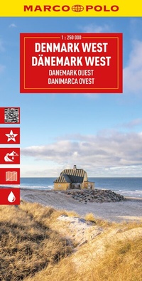 Abbildung von: MARCO POLO Reisekarte Dänemark West 1:225.000 - MARCO POLO ein Imprint von MAIRDUMONT