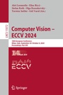Cover: Computer Vision - ECCV 2024 - Springer