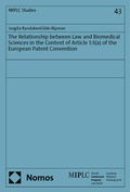 Cover: The Relationship between Law and Biomedical Sciences in the Context of Article 53(a) of the European Patent Convention - Nomos