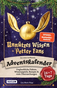 Abbildung von: Unnützes Wissen für Potter-Fans - Der neue inoffizielle Adventskalender - Nucleo ein Imprint der my dna media GmbH
