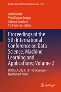 Cover: Proceedings of the 5th International Conference on Data Science, Machine Learning and Applications; Volume 2 - Springer