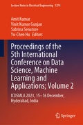 Cover: Proceedings of the 5th International Conference on Data Science, Machine Learning and Applications; Volume 2 - Springer