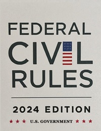 Abbildung von: Federal Civil Rules Booklet, 2024 Edition - www.bnpublishing.com