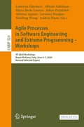 Cover: Agile Processes in Software Engineering and Extreme Programming - Workshops - Springer