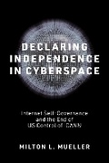 Cover: Declaring Independence in Cyberspace - MIT Press