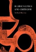 Cover: Hermeneutics and Criticism - Ethics International Press Ltd