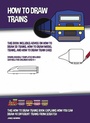 Cover: How to Draw Trains - Ridgeman Mental Health Books