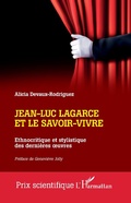 Cover: Jean-Luc Lagarce et le savoir-vivre - Editions L'Harmattan