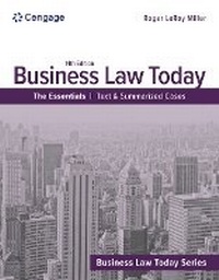 Abbildung von: Business Law Today, The Essentials - South-Western College Publishing