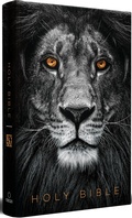 Cover: KJV Medium Format Large Print Lion of Judah Hardcover - Origin