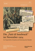 Cover: Zeit - Raum - Innsbruck 18 - Universit&auml;tsverlag Wagner