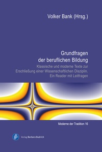 Abbildung von: Grundfragen der beruflichen Bildung - Verlag Barbara Budrich