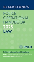 Bild: Blackstone's Police Operational Handbook 2025 - Oxford University Press