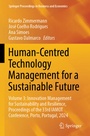 Cover: Human-Centred Technology Management for a Sustainable Future - Springer