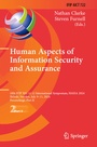 Cover: Human Aspects of Information Security and Assurance - Springer