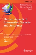 Cover: Human Aspects of Information Security and Assurance - Springer
