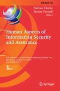 Cover: Human Aspects of Information Security and Assurance - Springer