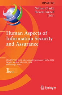 Enlarge image Cover: Human Aspects of Information Security and Assurance - Springer