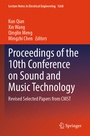 Cover: Proceedings of the 10th Conference on Sound and Music Technology - Springer