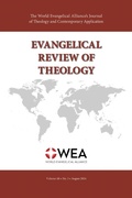 Cover: Evangelical Review of Theology, Volume 48, Number 3 - Wipf and Stock Publishers