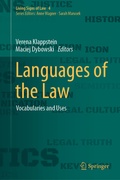 Cover: Languages of the Law - Springer