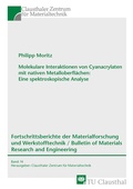 Cover: Molekulare Interaktionen von Cyanacrylaten mit nativen Metalloberfl&auml;chen: Eine spektroskopische Analyse - Shaker