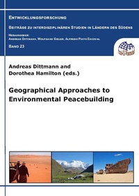 Enlarge image Cover: Geographical Approaches to Environmental Peacebuilding - wvb Wissenschaftlicher Verlag Berlin