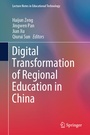 Cover: Digital Transformation of Regional Education in China - Springer