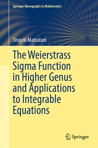 Abbildung von: The Weierstrass Sigma Function in Higher Genus and Applications to Integrable Equations - Springer