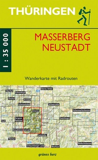 Abbildung von: Wanderkarte Masserberg und Neustadt - grünes herz