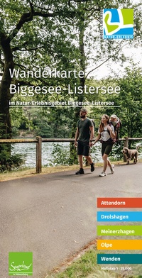 Abbildung von: Wanderkarte Biggesee-Listersee - grünes herz
