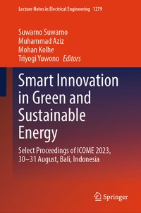 Enlarge image Cover: Smart Innovation in Green and Sustainable Energy - Springer