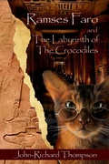 Cover: Ramses Faro and The Labyrinth of the Crocodiles (Mysteries and Adventures of a Feline Egyptologist, #1) - Rascal Press