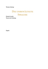 Enlarge image Cover: Die unbewältigte Sprache - Urs Engeler