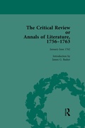 Cover: The Critical Review or Annals of Literature, 1756-1763 Vol 13 - Routledge