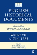 Cover: English Historical Documents - Routledge