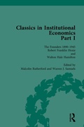 Cover: Classics in Institutional Economics, Part I, Volume 4 - Routledge
