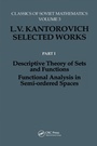Cover: Descriptive Theory of Sets and Functions. Functional Analysis in Semi-ordered Spaces - CRC Press