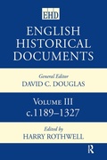 Cover: English Historical Documents - Routledge