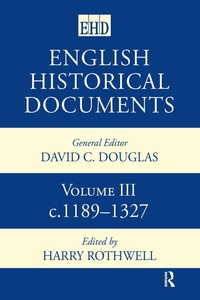 Enlarge image Cover: English Historical Documents - Routledge