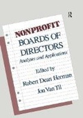 Cover: Nonprofit Boards of Directors - Routledge