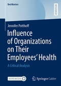 Cover: Influence of Organizations on Their Employees' Health - Springer Gabler