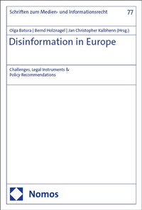 Abbildung von: Disinformation in Europe - Nomos
