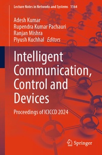 Enlarge image Cover: Intelligent Communication, Control and Devices - Springer