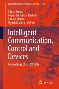 Enlarge image Cover: Intelligent Communication, Control and Devices - Springer