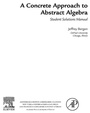 Cover: A Concrete Approach To Abstract Algebra,Student Solutions Manual (e-only) - Academic Press