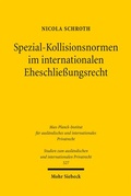 Abbildung von: Spezial-Kollisionsnormen im internationalen Eheschließungsrecht - Mohr Siebeck