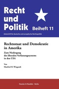 Cover: Rechtsstaat und Demokratie in Amerika - Duncker & Humblot
