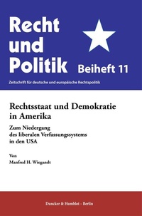 Abbildung von: Rechtsstaat und Demokratie in Amerika - Duncker & Humblot