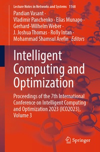 Enlarge image Cover: Intelligent Computing and Optimization - Springer